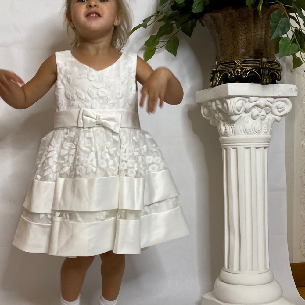 White  girl dress